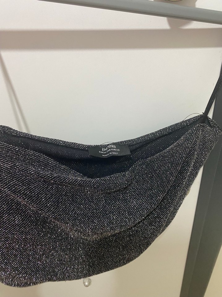 Gri Mini Fermuarlı Kadın Ceket - Görsel 3