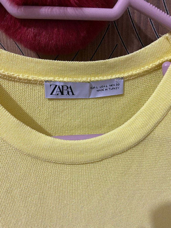 Sarı Kolsuz Mini Triko Elbise - Görsel 4