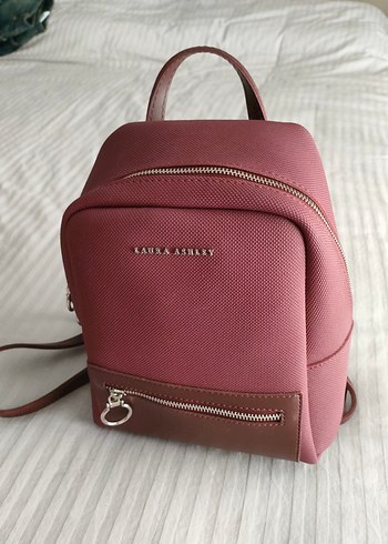 Laura Ashley Bordo Kadın Deri Sırt Çantası