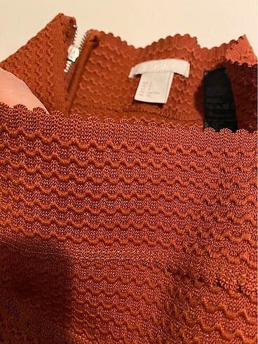 s Beden bordo Renk H&M pilili çan etek kısa s beden