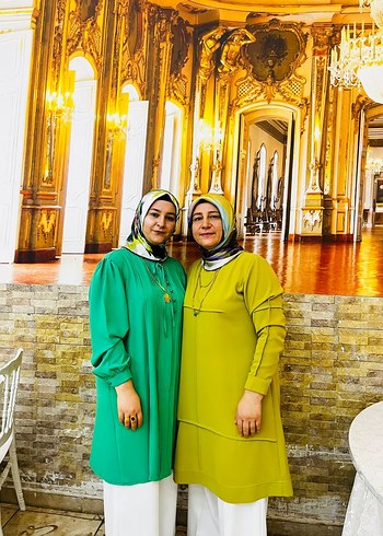 Alvina Uzun Kollu Salas Kadin Tunik