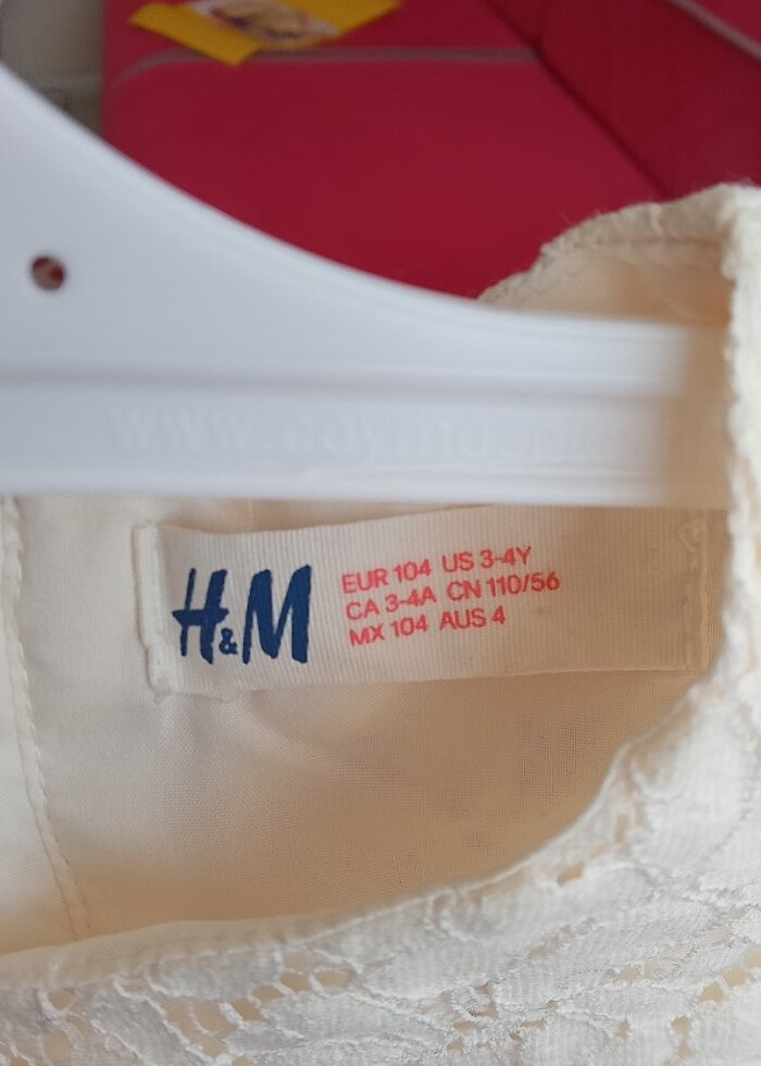 H&m kız çocuk elbise 3/4 yaş - Görsel 2