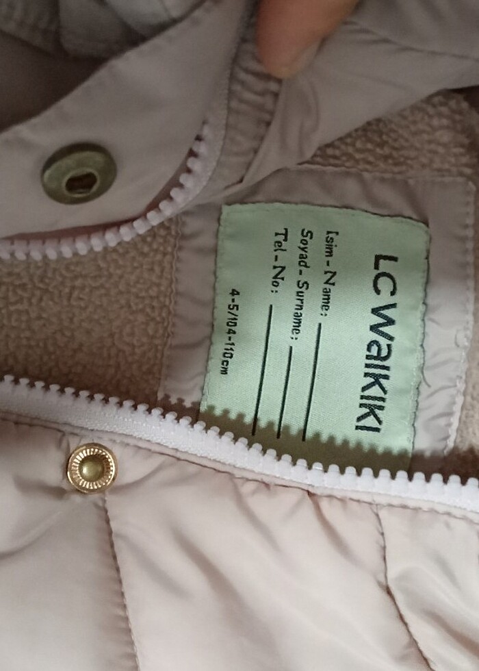 Kız çocuk mont atkı bere - Görsel 4