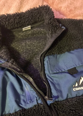 Erkek çocuk Mavi Fermuarlı Polar mont - Görsel 3