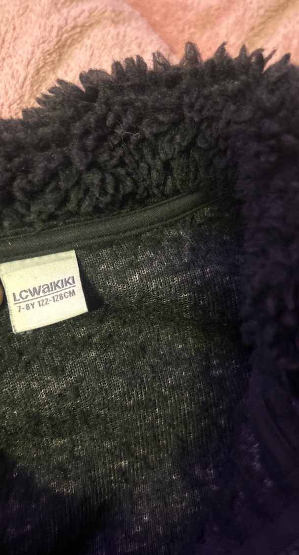 Erkek çocuk Mavi Fermuarlı Polar mont - Görsel 4