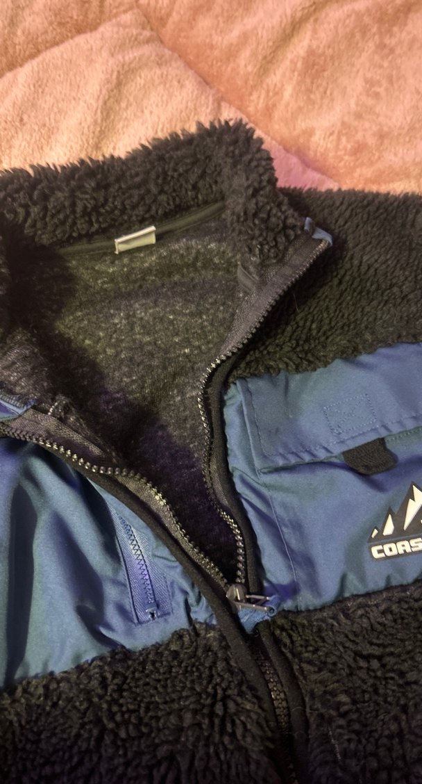 Erkek çocuk Mavi Fermuarlı Polar mont - Görsel 3