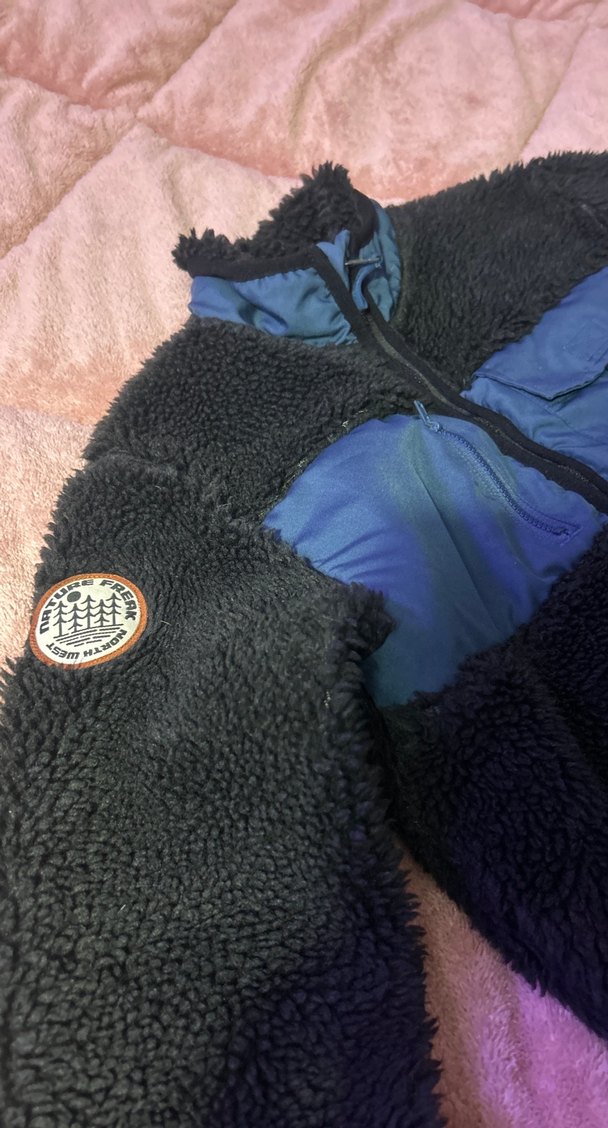 Erkek çocuk Mavi Fermuarlı Polar mont - Görsel 2