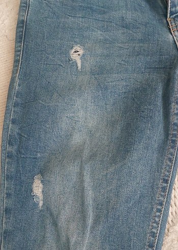 Gri Renkli Rahat Kesim Kadın Jean Pantolon - Görsel 3