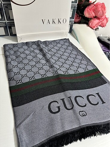 Gucci Yün Pamuk Şal/Atkı