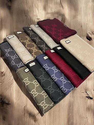 Gucci Yün İpek En İyi Kalite Şal