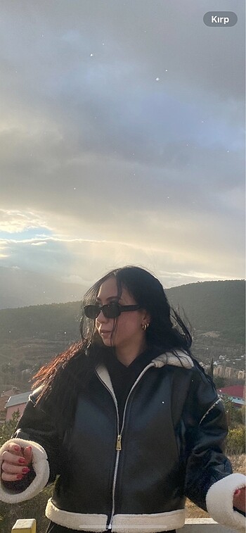 kürklü deri ceket