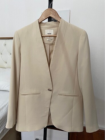 Bej klasik blazer/ S beden