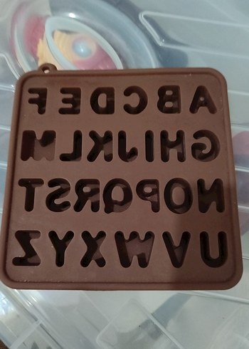 Kahverengi Silikon Alfabe Kek Kalıbı - Görsel 2