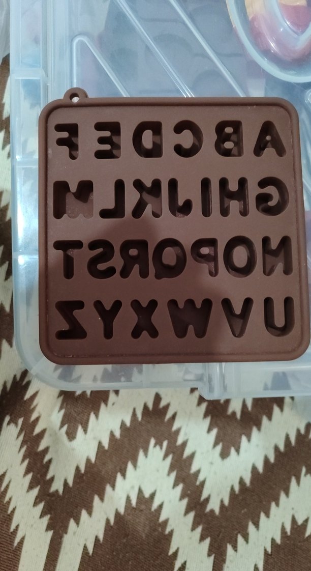 Kahverengi Silikon Alfabe Kek Kalıbı - Görsel 4