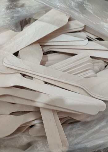 Açık Bej Renkli Ahşap Kaşık Seti - Görsel 2