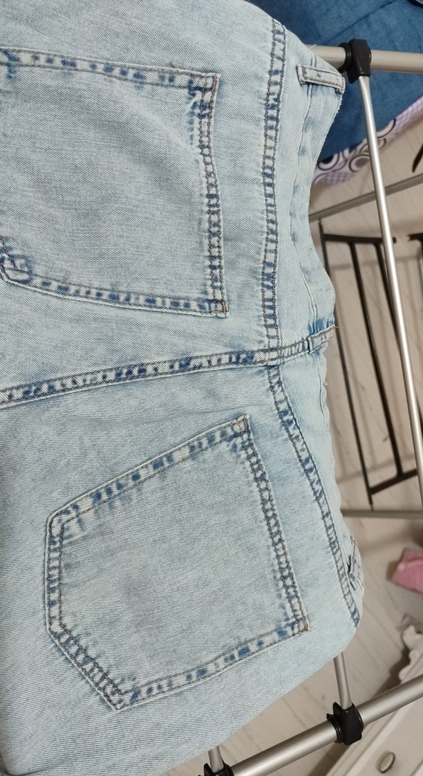 Gri Bol Kesim Midi Kot Pantolon koton markalı - Görsel 4