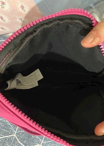 Pull and Bear Fermuarlı Pembe Kadın Çapraz Çanta