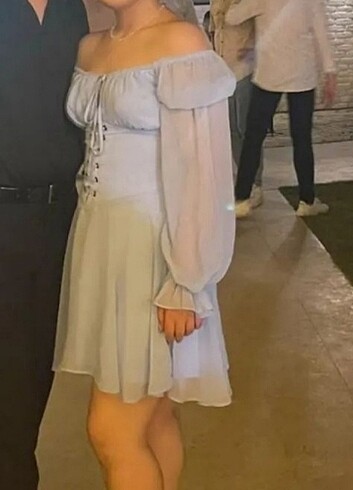 Korse Detaylı Elbise