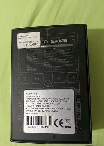 SJGAM MI9 El Konsolu - Görsel 2