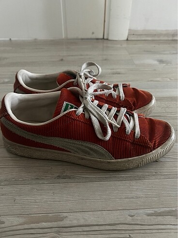 Puma puma fitilli kadife ayakkabı