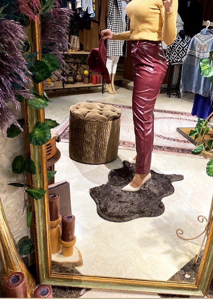 Suni deri pantolon - Görsel 5