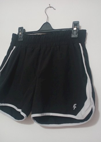m Beden siyah Renk Siyah Elastik Bel Mini Spor Şort