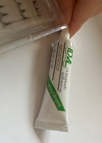 Gri Takma Kirpik ve Yapıştırıcı Seti - Görsel 2