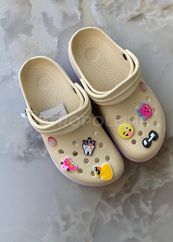 38 Beden camel Renk Crocs Crocband Bej