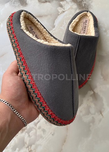 38 Beden Motif Desenli Kışlık Ev Terliği