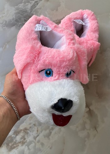 Diğer Köpek Figürlü Panduf / Pembe