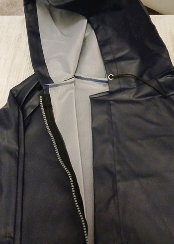 Gri Erkek T-RAIN yağmurluk M beden - Görsel 2