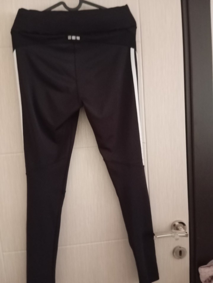 Siyah Adidas Elastik Spor Tayt - Görsel 2