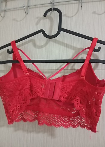 Kırmızı Dantel Sütyen - Görsel 2