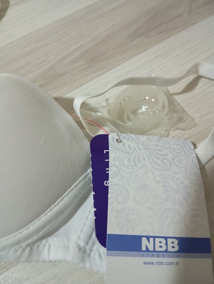 Beyaz destekli sütyen - Görsel 3