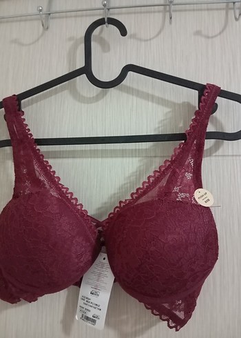 Bordo sütyen takımı - Görsel 2