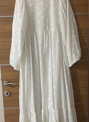 l Beden beyaz Renk Tesettür elbise