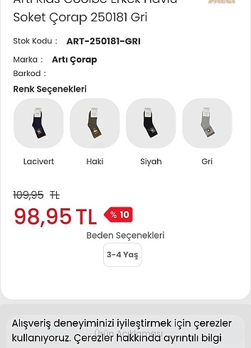 Erkek corabi gülek marka