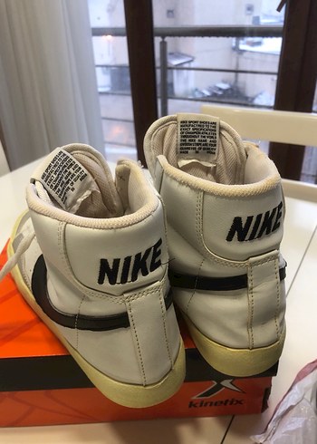 Nike Beyaz Gri Yüksek Spor Ayakkabı - Görsel 4