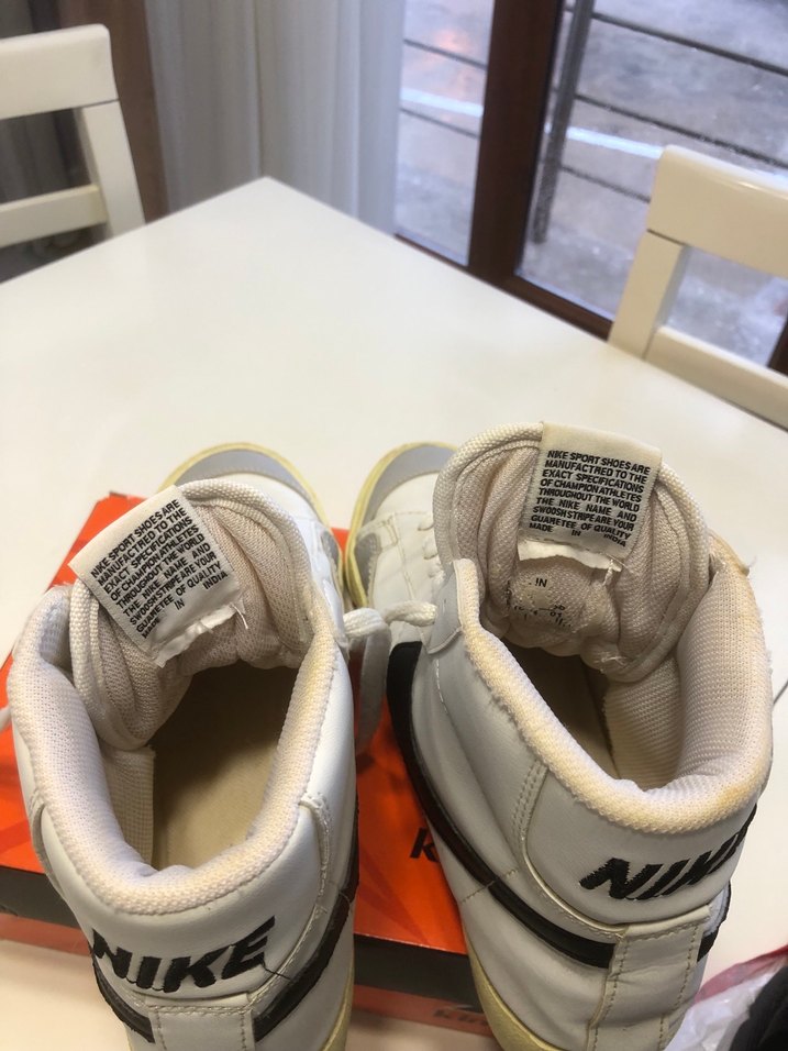 Nike Beyaz Gri Yüksek Spor Ayakkabı - Görsel 5