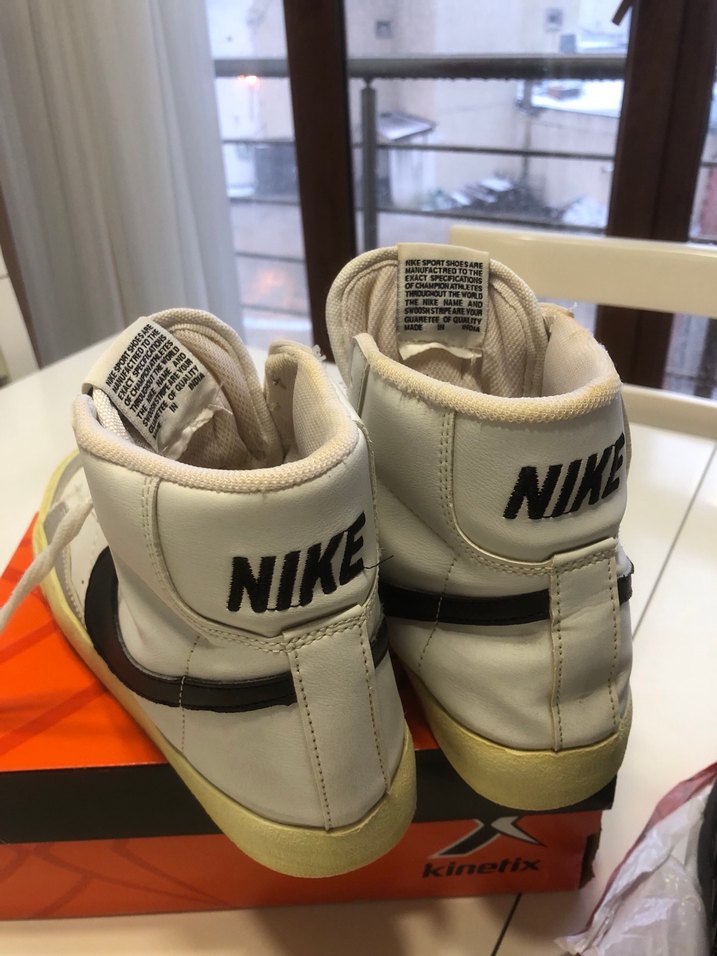 Nike Beyaz Gri Yüksek Spor Ayakkabı - Görsel 4