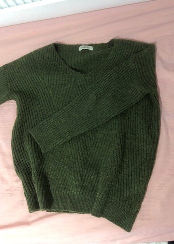 Yeşil Bisou Kadın Yün Kazak - Görsel 2