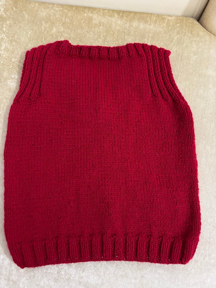 Bordo Örgü Erkek Çocuk Süveter - Görsel 5