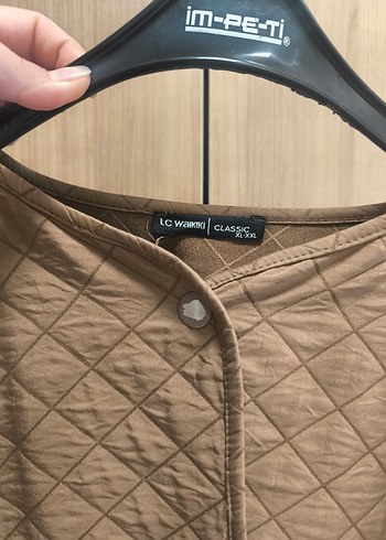 Düğmeli Bej Kadın Midi Ceket - Görsel 2