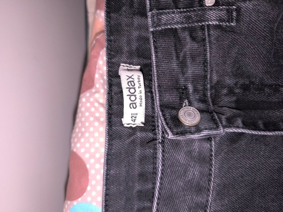 Kemer Detaylı Kadın Bol Kesim Midi Kot Pantolon - Görsel 2