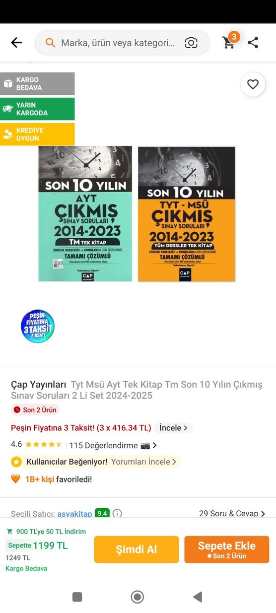 Son 9-10 Yıl TYT-MSU ve AYT Çıkmış Sorular Kitapları - Görsel 2