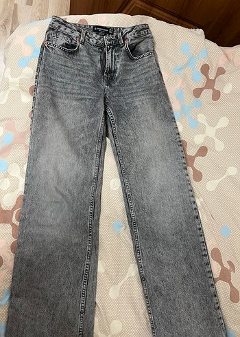 Stradivarius d92 gri jean - Görsel 3