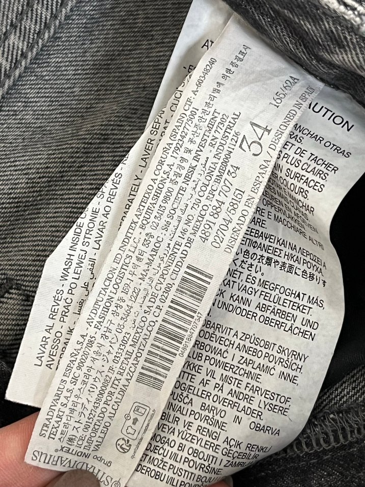 Stradivarius d92 gri jean - Görsel 4