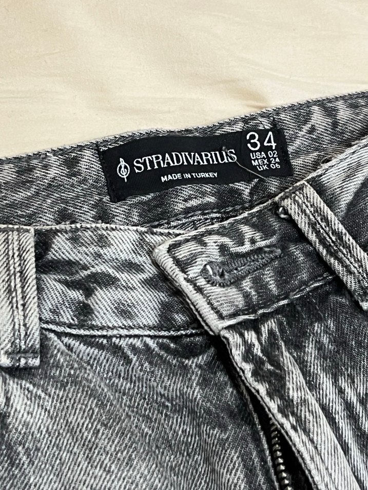 Stradivarius d92 gri jean - Görsel 5