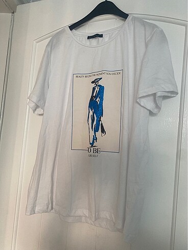 Beyaz penye tshirt