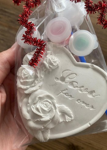 Seramik süsler ve boyama seti - Görsel 6